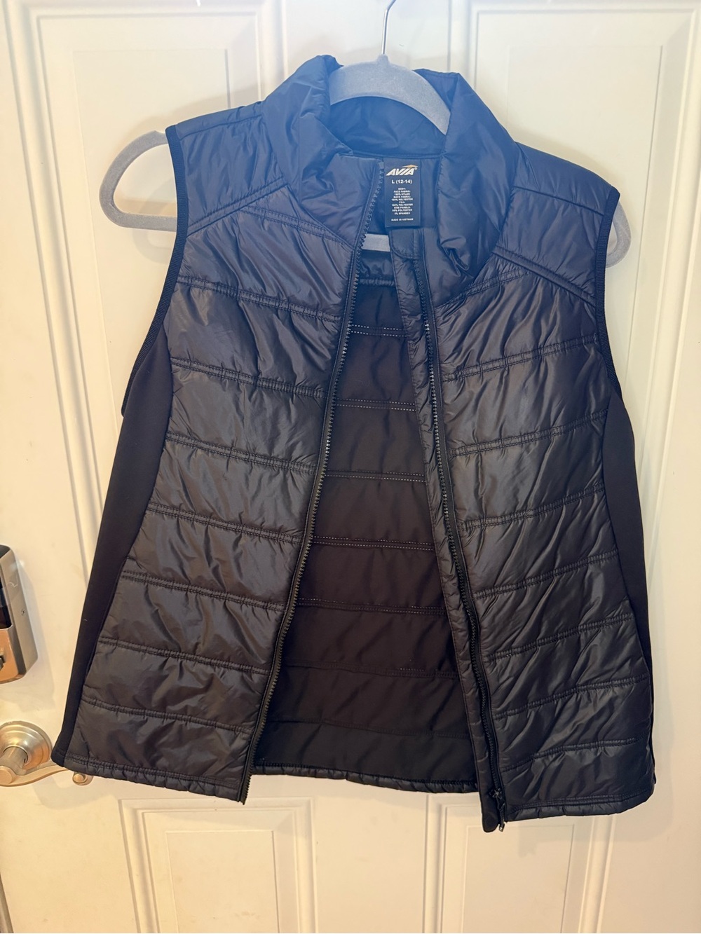 Girls Large (14/16) Black Quilted Lightweight Packable Vest